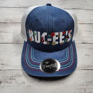 Buc-ee's WMNS Snapback Poly Tail Floral Cap Blue White Bucees